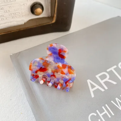 Korean Style Cellulose Acetate Sheet Hair Accessories Trumpet Simplicity Temperament Hair Claw Women Mermaid Purple - Shop at LoveMi