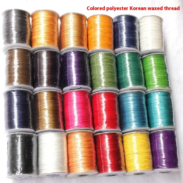 Wax Thread Environmentally Friendly DIY Colored Polyester Red - Shop at LoveMi