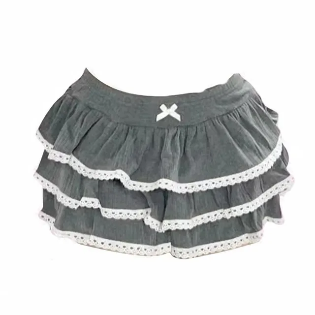 Personality Lace A Line Cake Dress Women Gray Grey - Shop at LoveMi