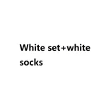 White Suit With Mesh Stockings