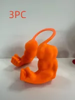 Pet Decorative Halter Arm Toy - Orange Fist 3Pc - View 1