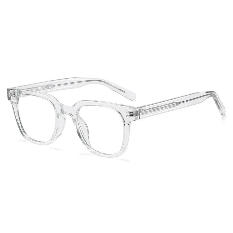 Anti-blue Light Glasses Black Frame Plain Glasses Frame - Transparent Color