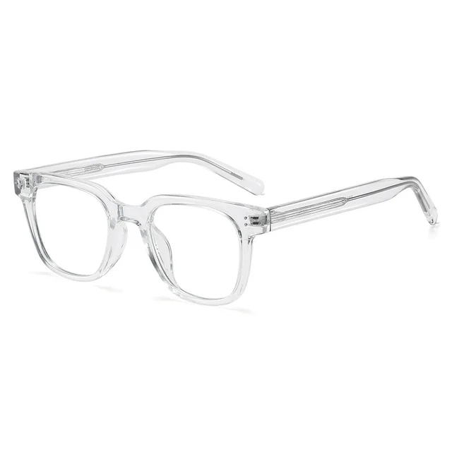 Anti blue Light Glasses Black Frame Plain Glasses Frame Transparent Color - Shop at LoveMi