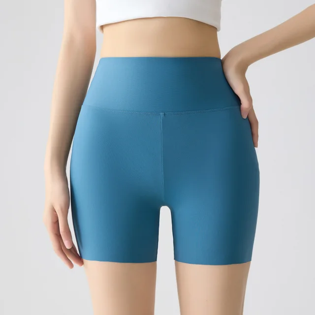 Women Wearing High Waisted, Waist Cinching, Hip Lifting Leggings Denim Blue - Shop at LoveMi