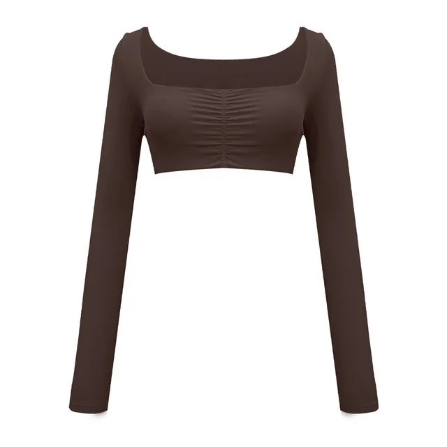 Flared Pants Solid Color Sports Long sleeve Suit Ebony Gray Top - Shop at LoveMi