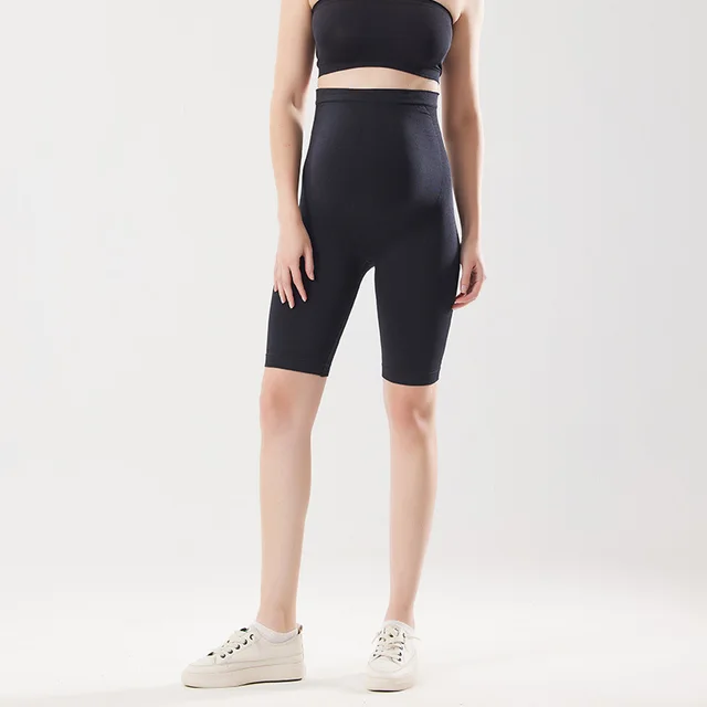 New Pregnant Women Yoga Pants Nude Feel High Elastic Belly Support Maternity Pants Black - Shop at LoveMi