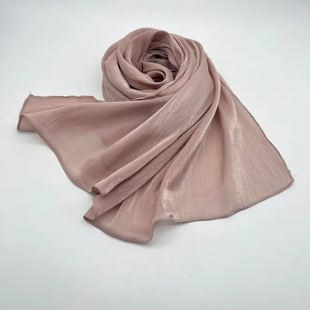 Shiny Satin Scarf Malay Scarf Style 17 - Shop at LoveMi