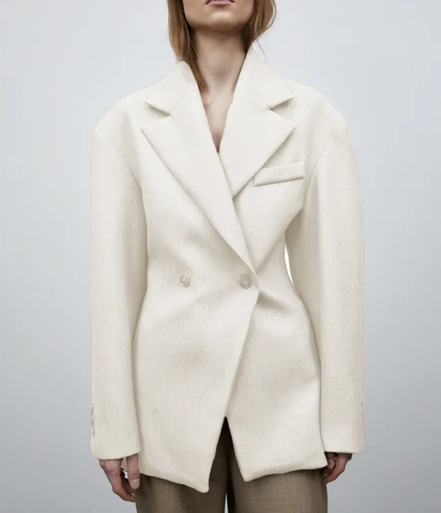 Autumn And Winter Women's Suit Advanced Static Luxury Elegant Lapel Baggy Coat Apricot - Shop at LoveMi
