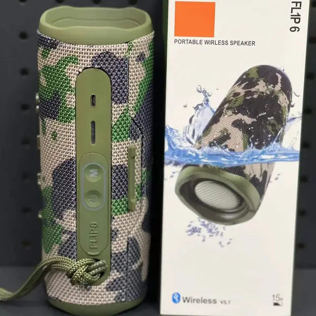 Portable Outdoor Wireless Bluetooth Speaker With Dual Speakers Camouflage - Shop at LoveMi