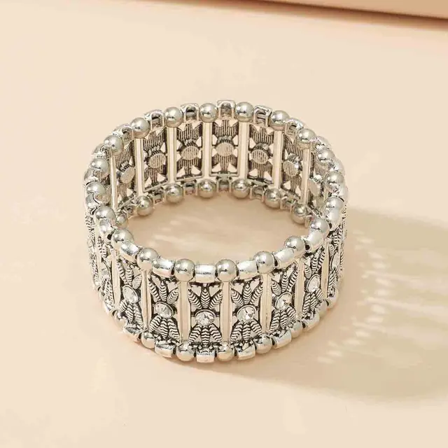 Fashionable And Minimalist Bracelets Trendy Accessories Amy679 Silver C2F1 - Shop at LoveMi