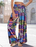Women's Summer Bohemian Wide-leg Pants - Color - View 1