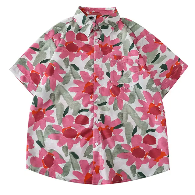 Women's Design Retro Style Printed Short sleeved Shirt 6454 Picture Color - Shop at LoveMi