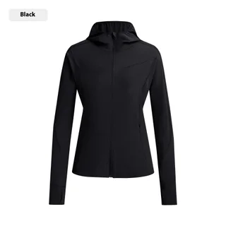 Hooded Stand Collar Sun Protection Quick-drying Coat - Black