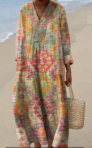 Long Sleeve Shirt Dress Women's Casual Floral 3D Printing F68Ykds39Yjcif - Shop at LoveMi