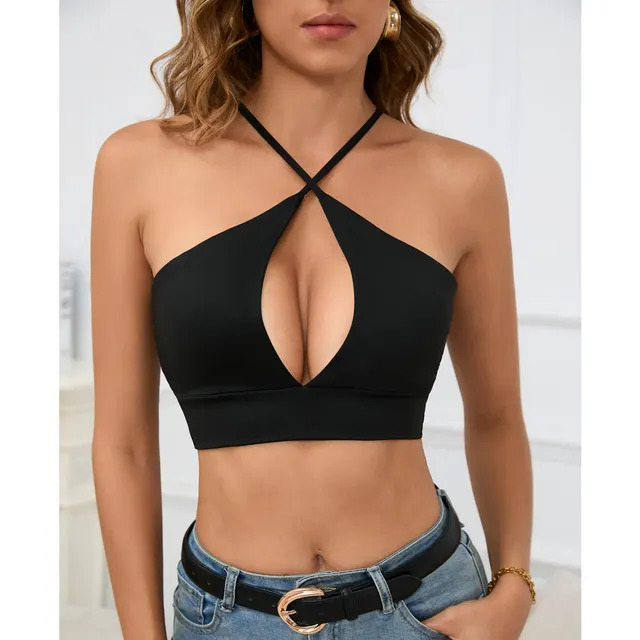 Cutout Sling Sexy Summer Top For Women Black - Shop at LoveMi
