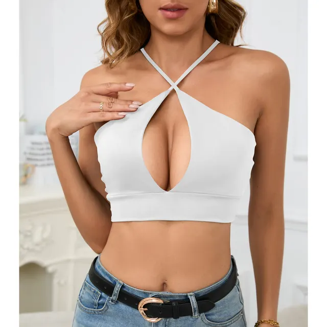 Cutout Sling Sexy Summer Top For Women White - Shop at LoveMi