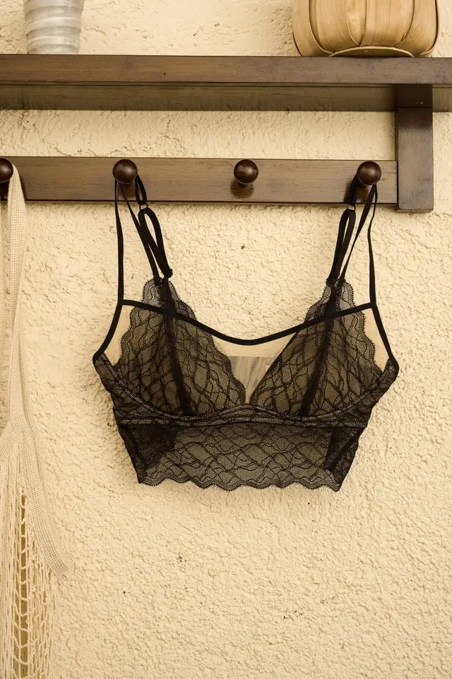 Pure Desire Style French Triangle Cup Underwear Charming Black - Shop at LoveMi