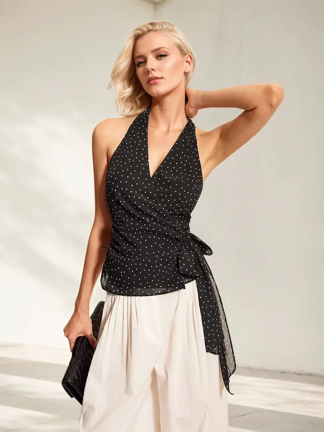 Women's Backless American style Camisole Top Black - Shop at LoveMi