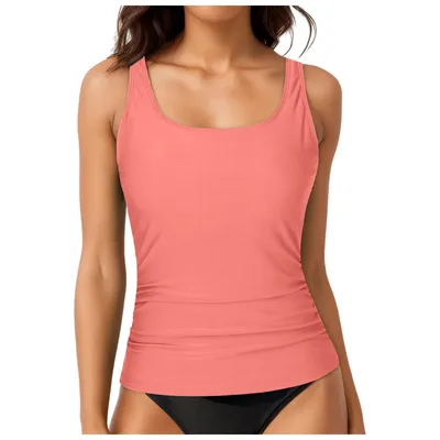 Slim Fit Slimming Conservative Hot Spring Bathing Suit Pink - Shop at LoveMi