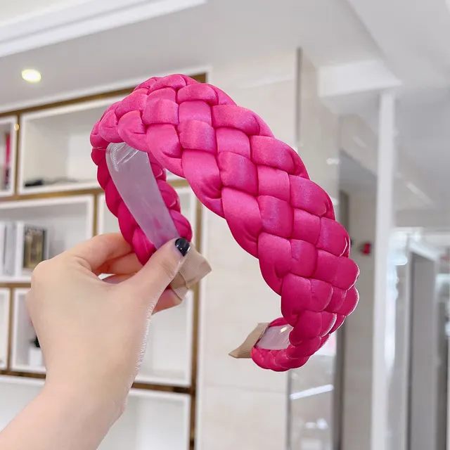 Women's Solid Color Fabric Craft Headband Rose Red - Shop at LoveMi