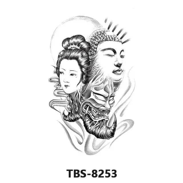 Flower Arm Color Animal Tattoo Sticker Tbs8253 - Shop at LoveMi