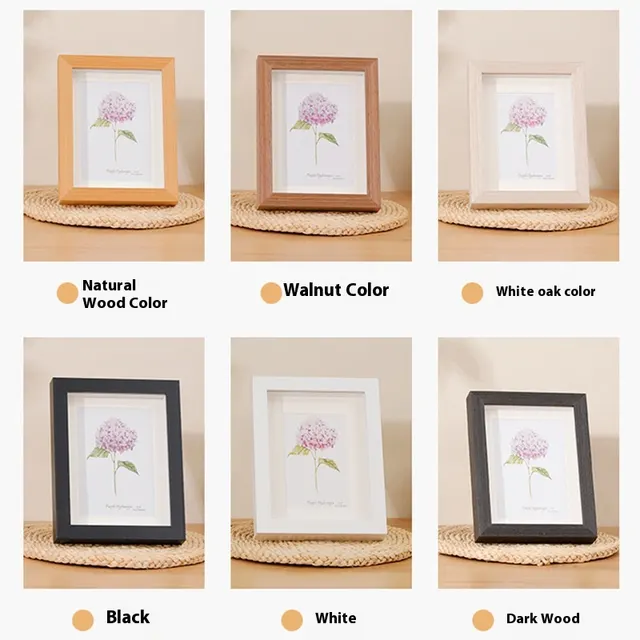 Soft Clay Three dimensional Dried Flower Photo Frame White With Hole Cardboard - Shop at LoveMi