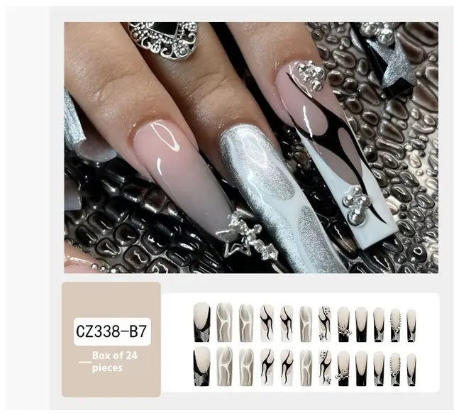 Gold Glitter Wearing A French Cz338B7 - Shop at LoveMi