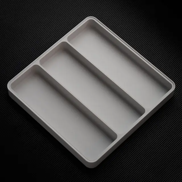 Stacking Dining Tray EDC Desktop Storage Box Tray Workbench Compartment Sundries Raise 3 Pieces Light Gray - Shop at LoveMi