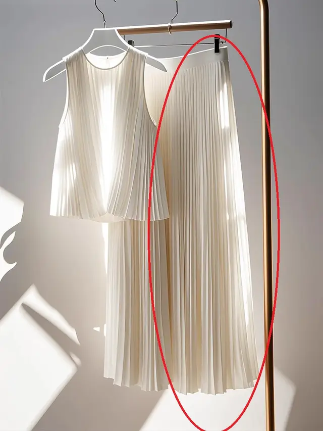 Popular White Pleated High end Coat Skirt Two piece Set Skirt - Shop at LoveMi