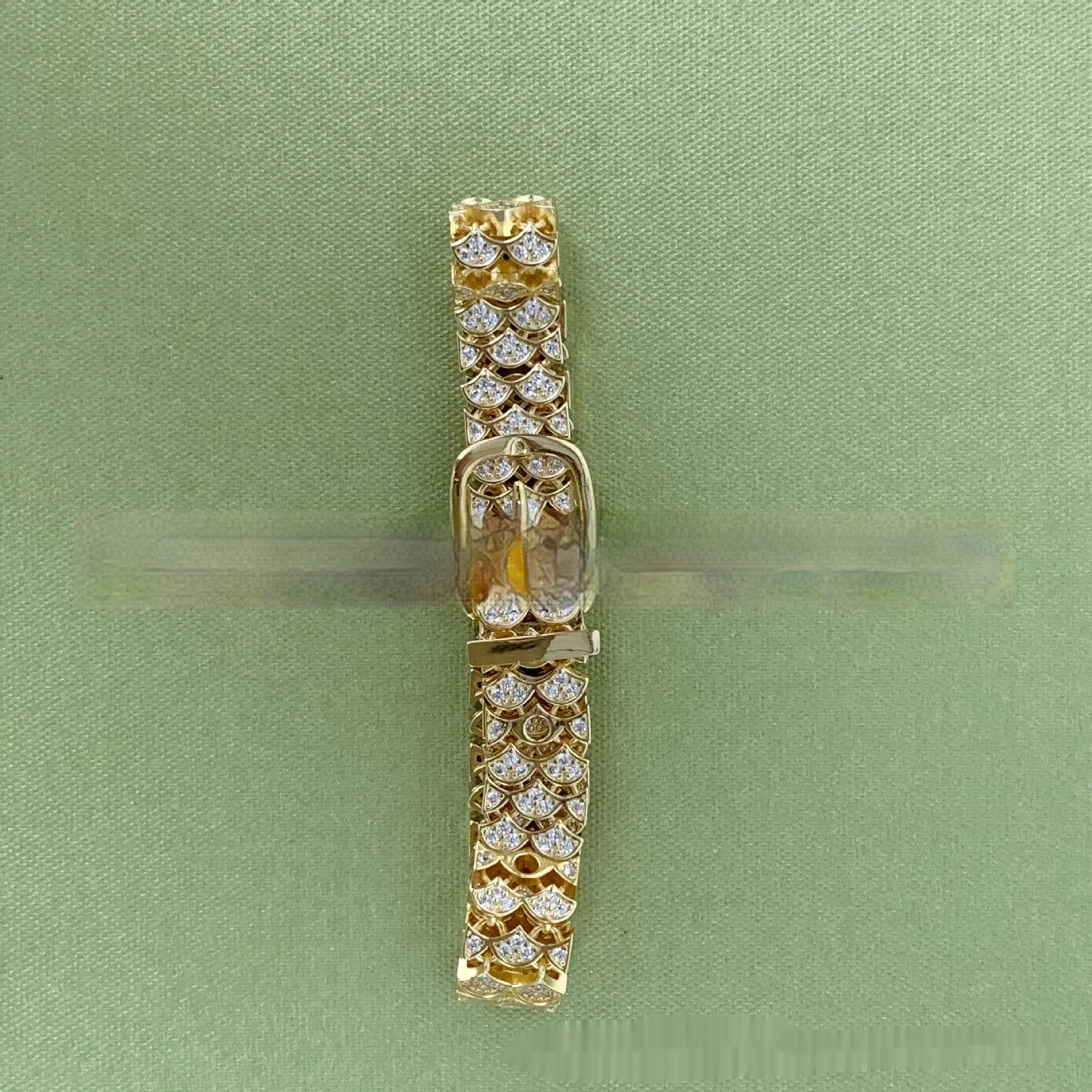 Watch Gang Drill Bracelet Ins Temperament Entry Lux Design High-grade Bracelet - Yellow Gold