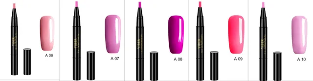 Nail Polish Pen 3 In 1 One Step Glue Pen Multicolor 6To10 Color - Shop at LoveMi