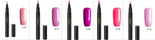 Nail Polish Pen 3 In 1 One Step Glue Pen Multicolor - 6To10 Color