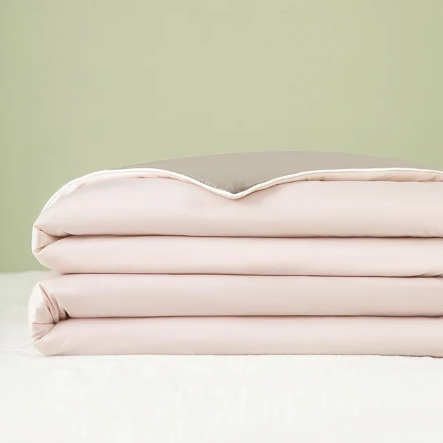 Class A Mica Cool Silk Quilt Ice Cream Blanket Pillowcase Baby Pink And Gray Chip - Shop at LoveMi