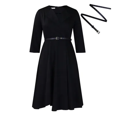 Women's Autumn And Winter New Fashion Dress Black - Shop at LoveMi