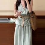 Mint Green Over Skirt