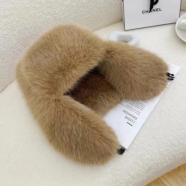 Full Fur Ushanka Thick Warm Wind proof Cap Brown - Shop at LoveMi