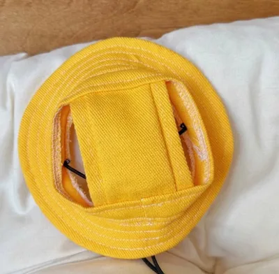 Dog Ears Exposed Comfortable Breathable Sun Hat Yellow - Shop at LoveMi