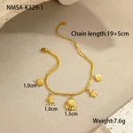 Golden Shell Anklet
