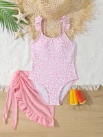 Children's Bikini One-piece Small Gauze Skirt Two-piece Girls' Swimsuit - Picture Color-140 - View 1