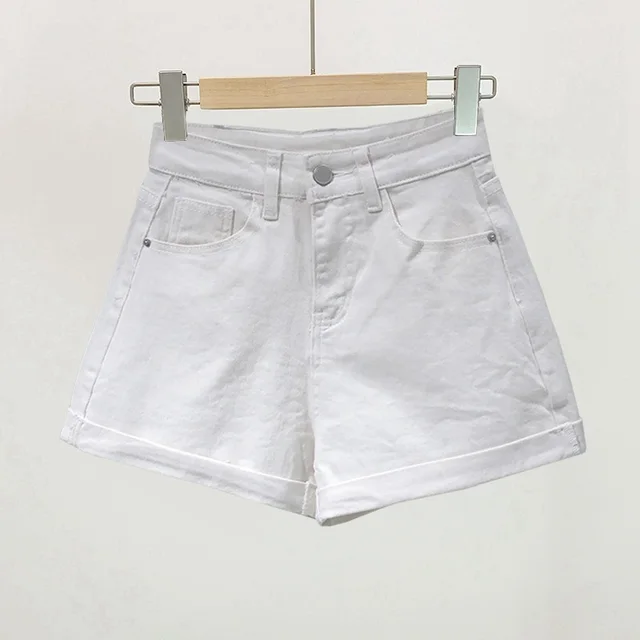 Denim Shorts For Women Summer White - Shop at LoveMi