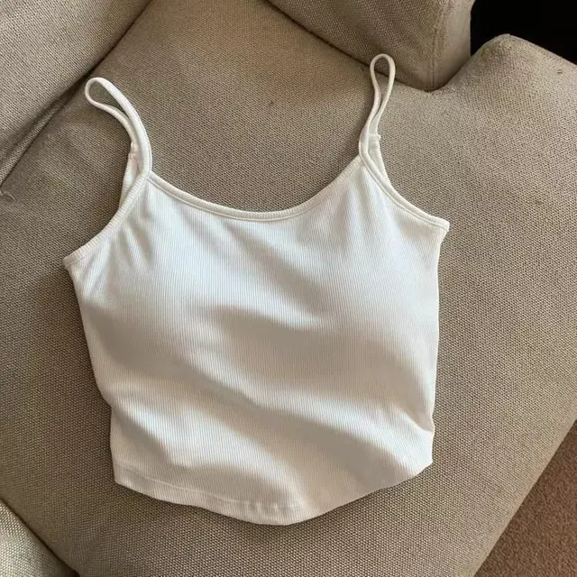 Summer New Padded Strap Vest Women's Inner Wear White - Shop at LoveMi