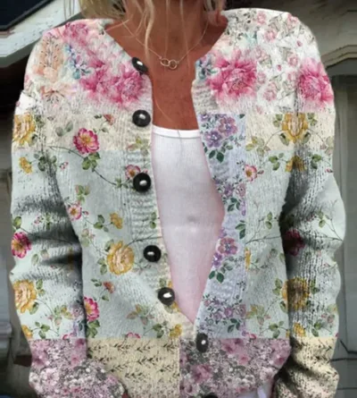 3D Digital Printing Cardigan Knitted Coat Style4 2Xl - Shop at LoveMi