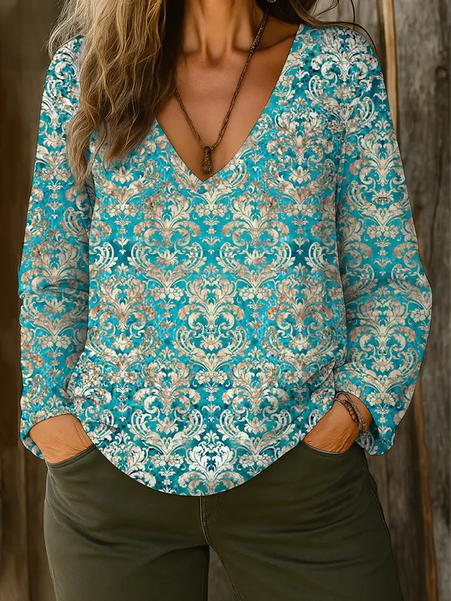 Fashion Personalized Digital Printing Women's Top T shirt Figure 4Color - Shop at LoveMi