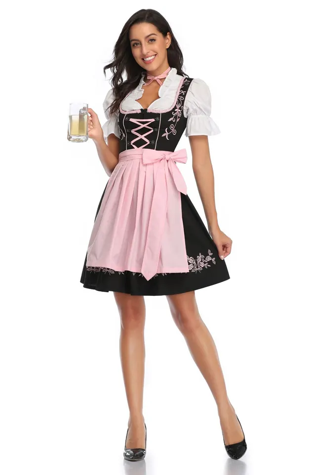 Beer Festival Bavarian Ethnic Women's Suit Pink - Shop at LoveMi