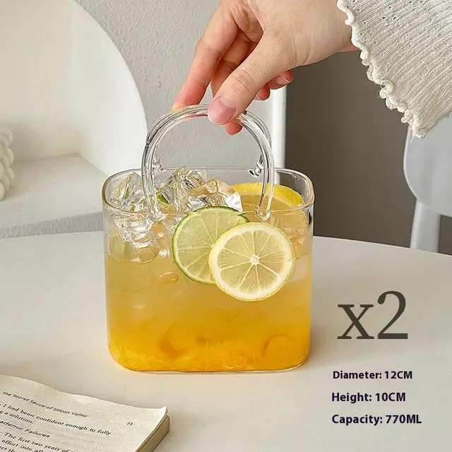 Summer Fruit Teas Glass Handbag Cup Two Glass Handbags - Shop at LoveMi