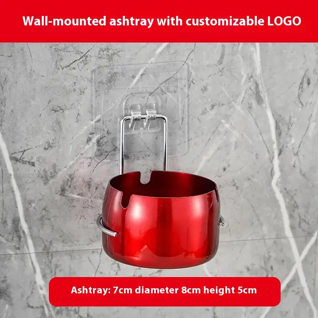 Wall mounted Stainless Steel Ash Tray Domestic Toilet Red - Shop at LoveMi