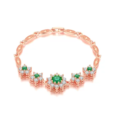 Fashion Simple Beautiful Zircon Exquisite Bracelet Rose Gold - Shop at LoveMi