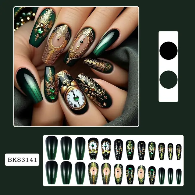 Retro Ins Style Removable Fake Nail Tip Bks3141 - Shop at LoveMi