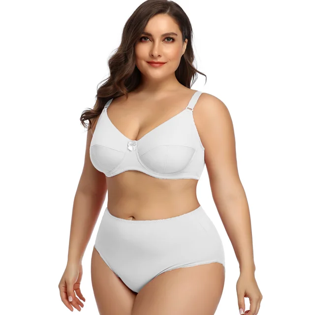 Comfortable Breathable Large Cup Glossy Bra White - Shop at LoveMi