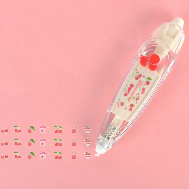 Creative Cartoon Push Correction Tape Stationery Cherry - Shop at LoveMi